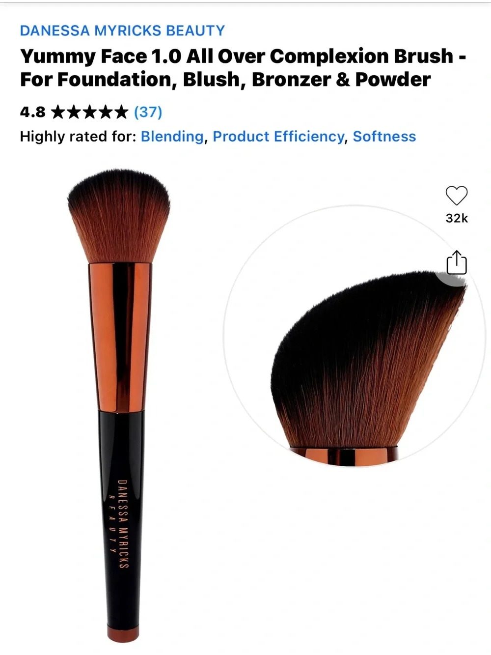 Danessa Myricks Beauty YUMMY FACE 1.0 ALL OVER COMPLEXION BRUSH